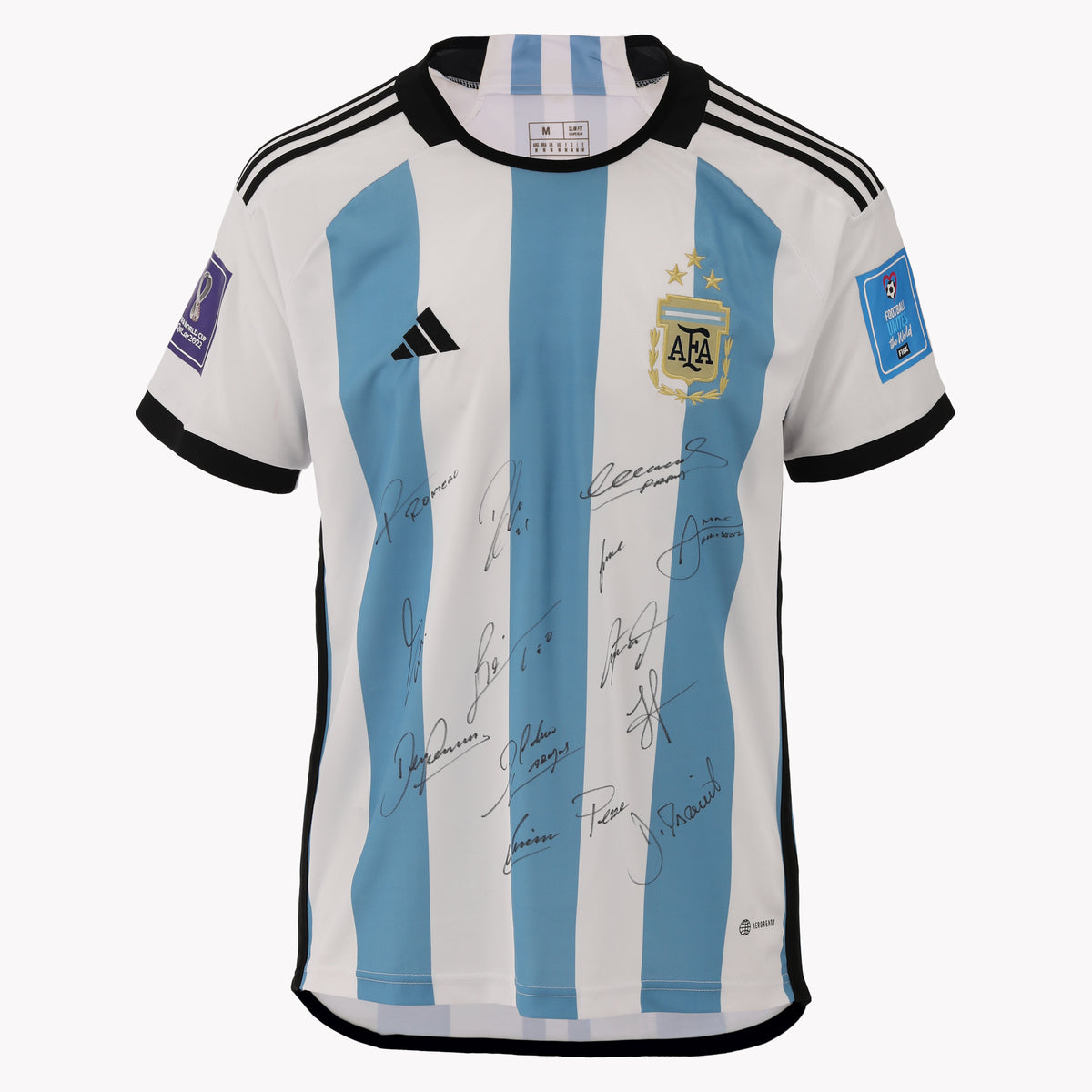Argentina National Team World Cup 2022 Squad Signed Shirt – The