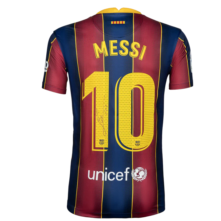 Lionel Messi Personally Signed FC Barcelona 2020-2021 Home Shirt – The ...