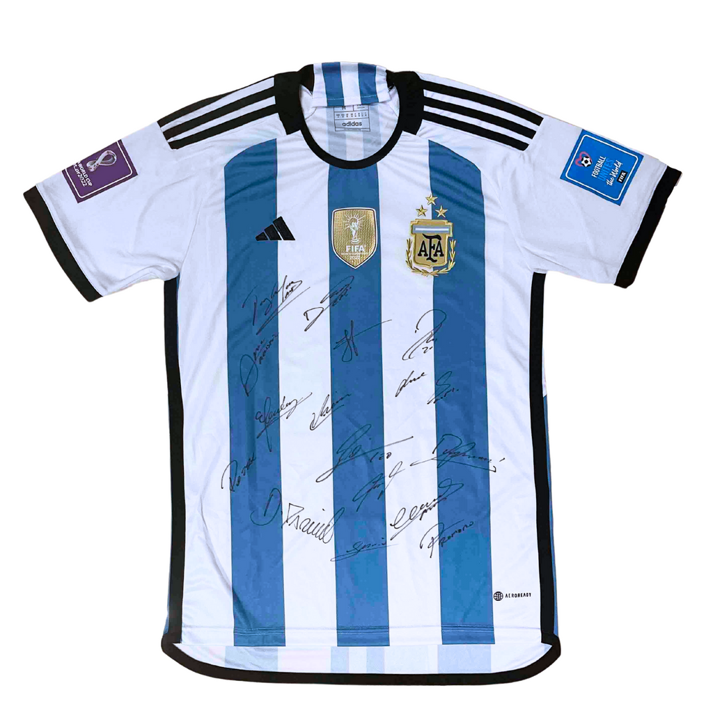 Argentina National Team World Cup 2022 Champions Squad Signed Shirt