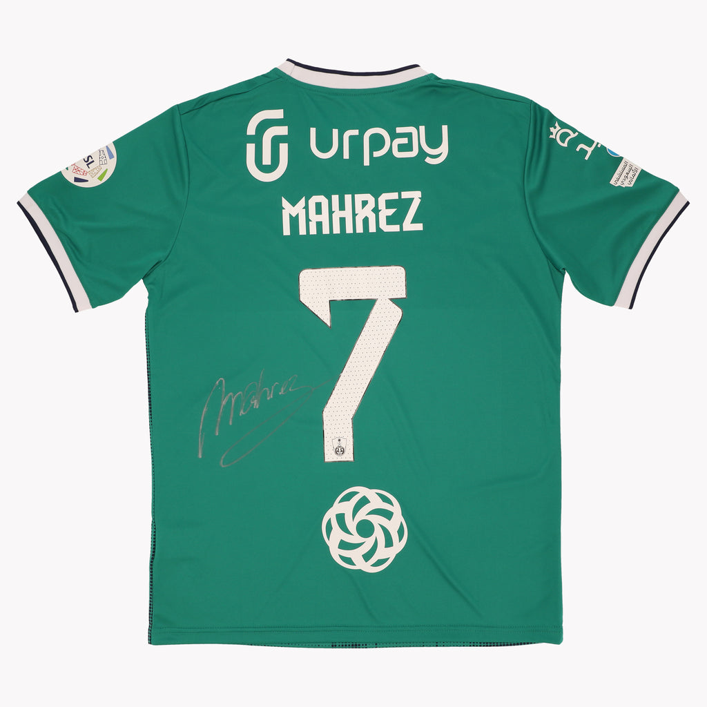 Riyad Mahrez Al Ahli Home 2023-2024 Signed Shirt