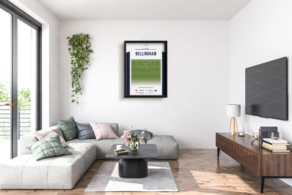 Jude Bellingham “Last-Minute Equaliser” Tactical Poster, England vs Slovakia, Euro 2024 Round of 16