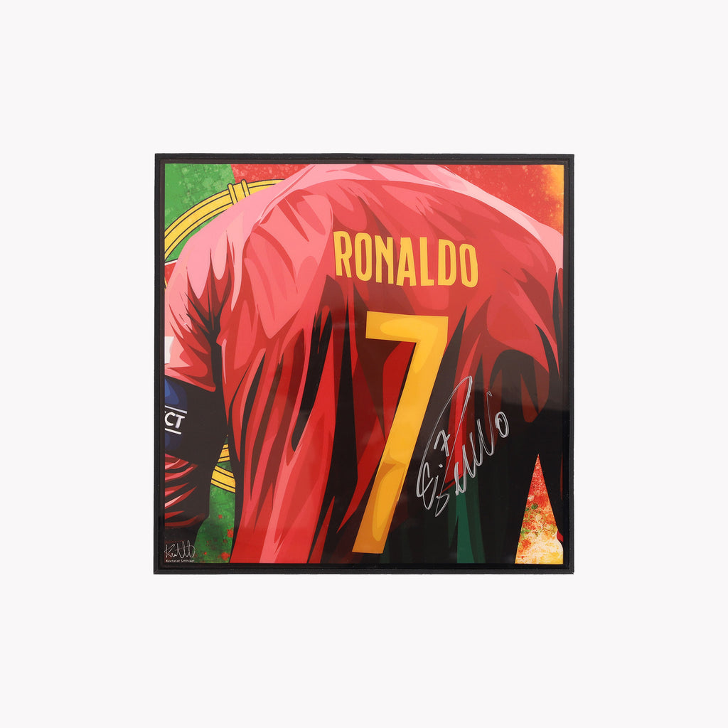 Cristiano Ronaldo Signed Art Piece exclusively designed by the renowned artists Keetatat Sitthiket