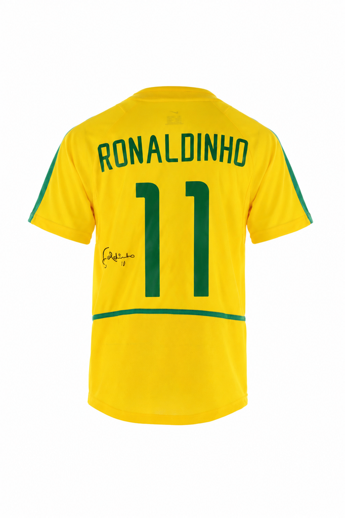 Ronaldinho Brazil Home 1999 Signed Shirt