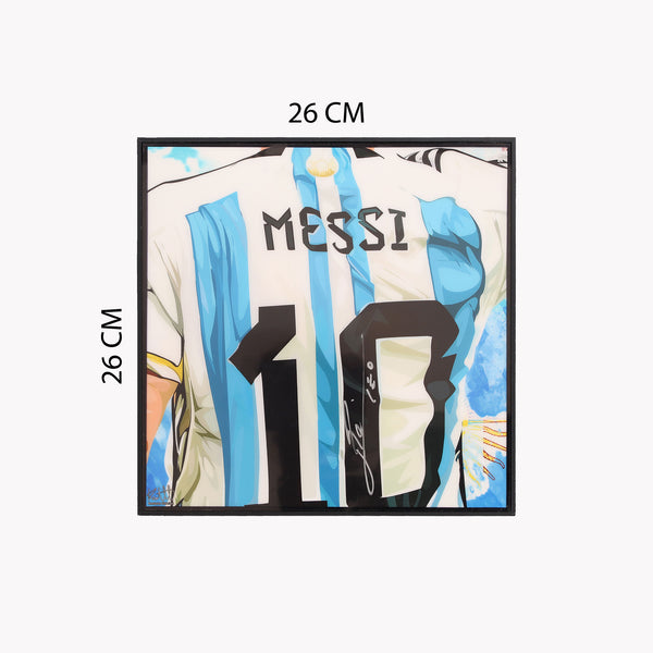 Lionel Messi Signed Art Piece exclusively Designed by the renowned artists Keetatat Sitthiket