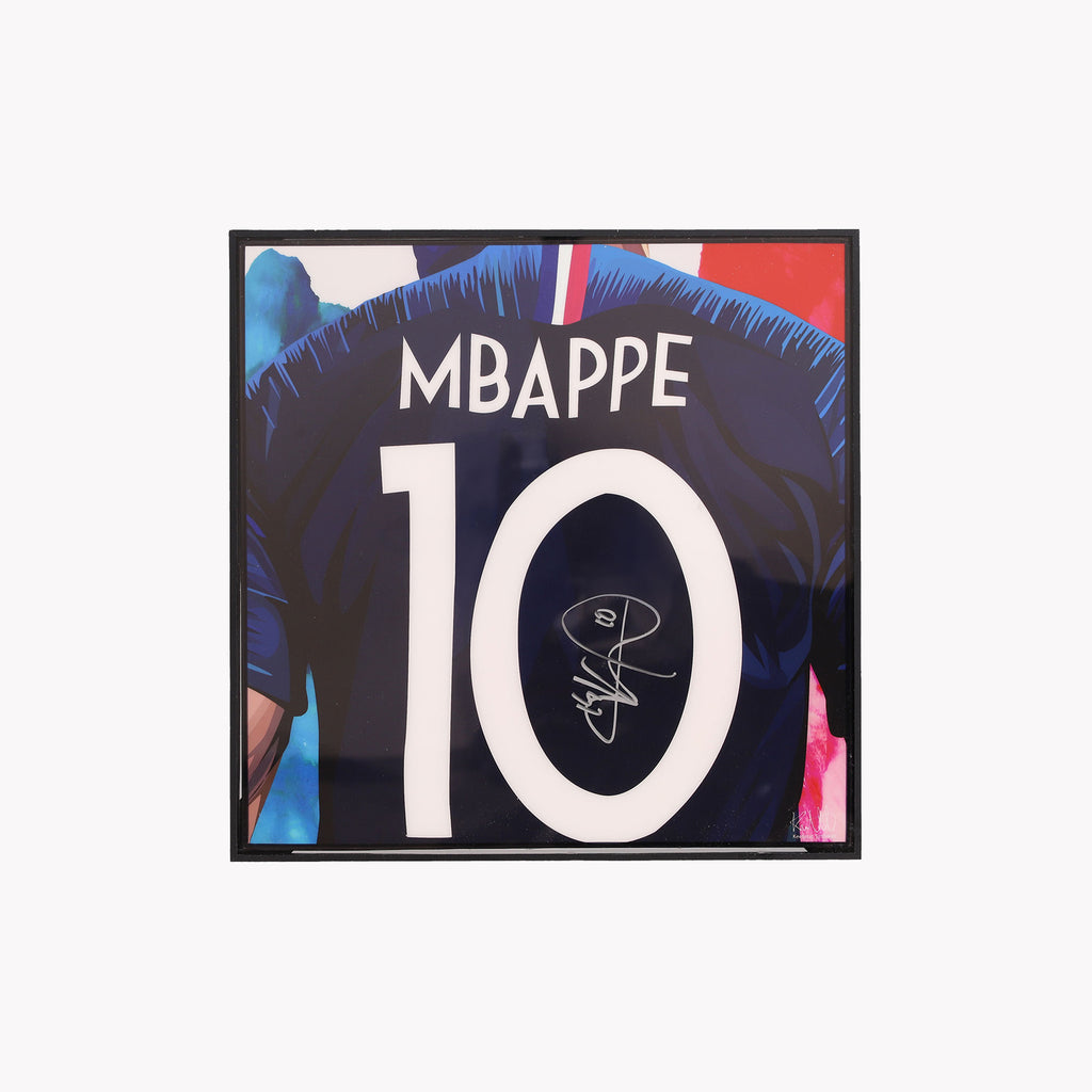 Kylian Mbappe Signed Art Piece exclusively designed by the renowned artists Keetatat Sitthiket