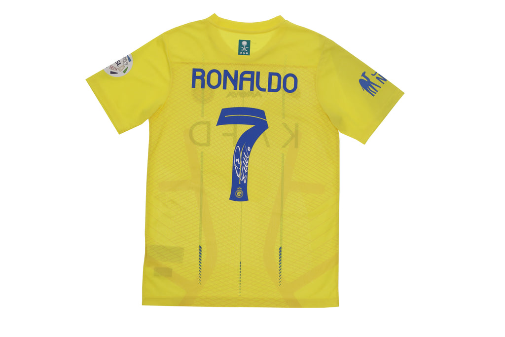 Cristiano Ronaldo Al-Nasser FC Home 2023-24 Back Signed Shirt: A Limited Edition Masterpiece