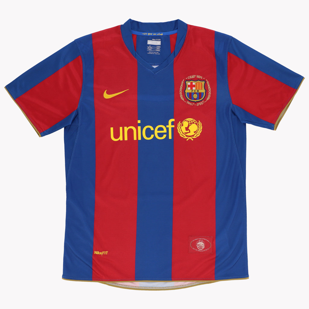 Ronaldinho Barcelona 2007-08 Back Signed Shirt: Samba Soccer Gem