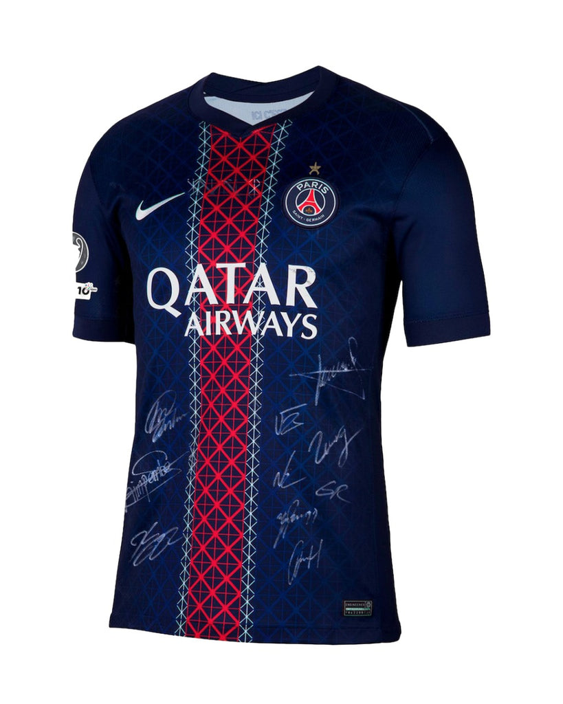 PSG Home 2025-2026 Home Squad Signed Shirt
