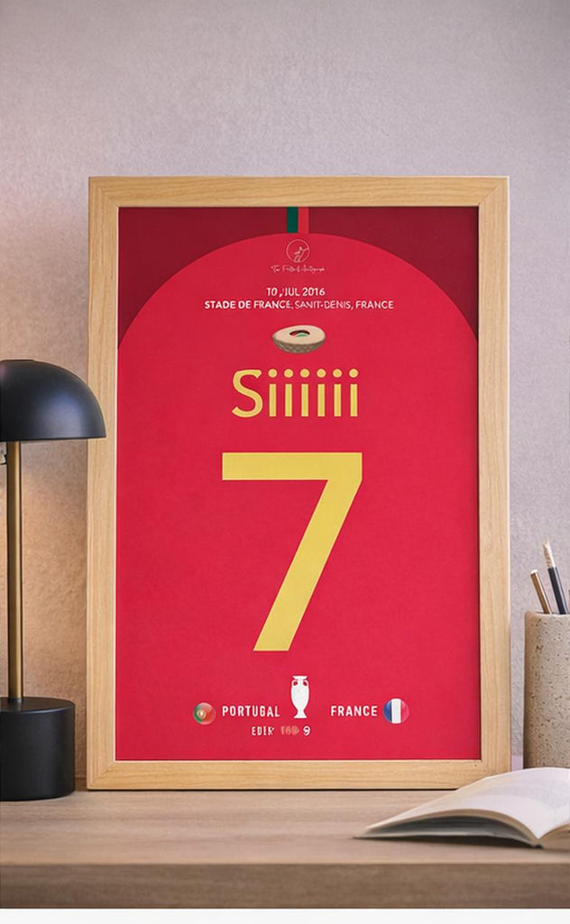 Cristiano Ronaldo "Siiiii" Euro 2016 Champion Poster – Portugal vs France Final