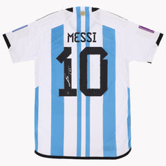Messi Argentina World Cup 2022 Signed Shirt – The Football Autograph
