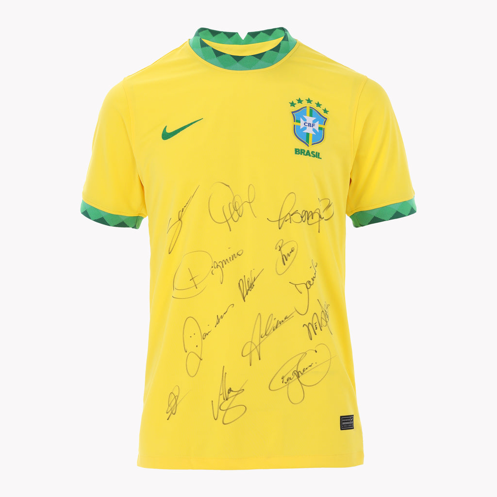 Front view of Brazil's International Team shirt, displayed in premium condition.