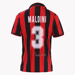 Paolo Maldini Milan Home 2006-2007 Signed Shirt: A Rossoneri