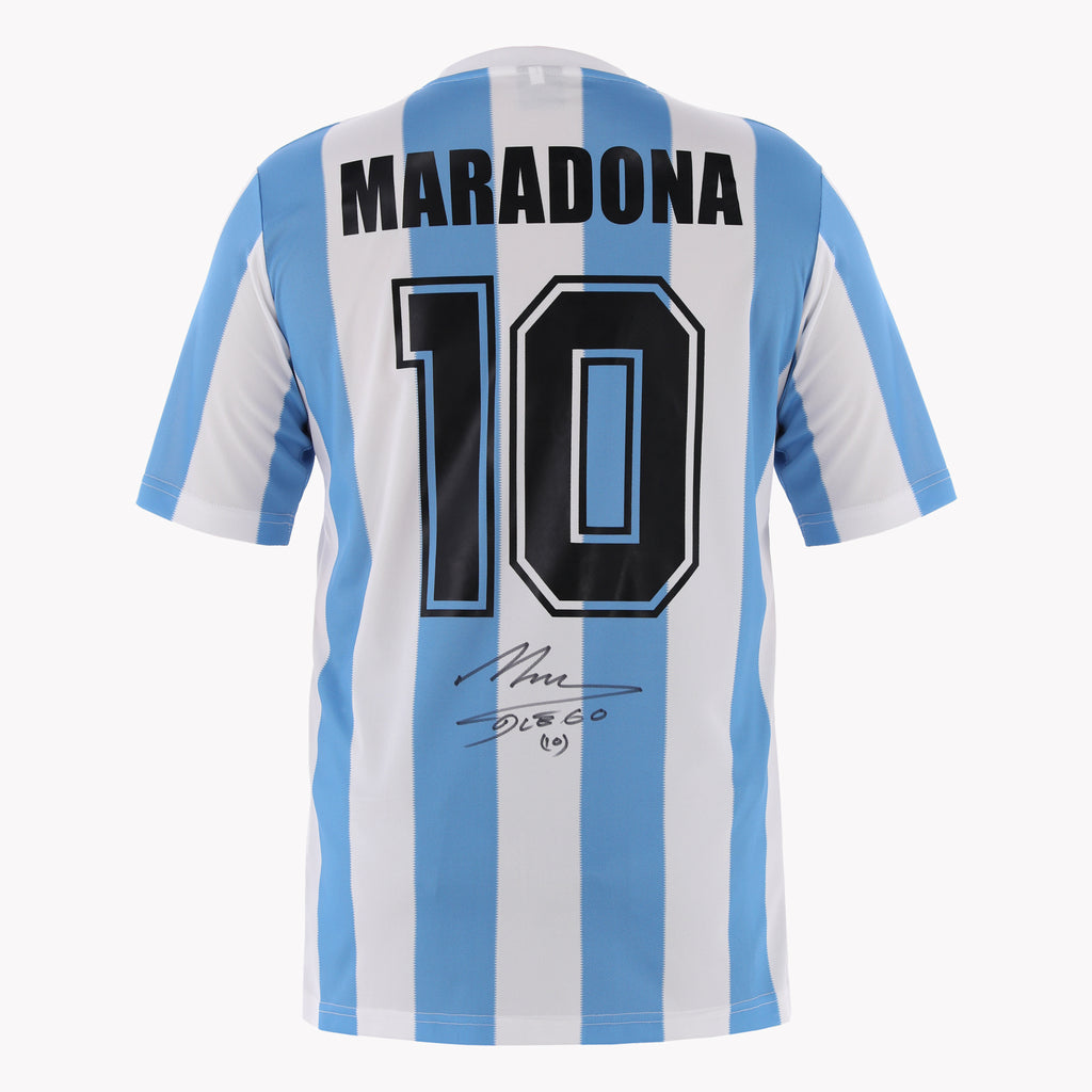 Back view of Maradona's Argentina Edition shirt, displayed in premium condition.