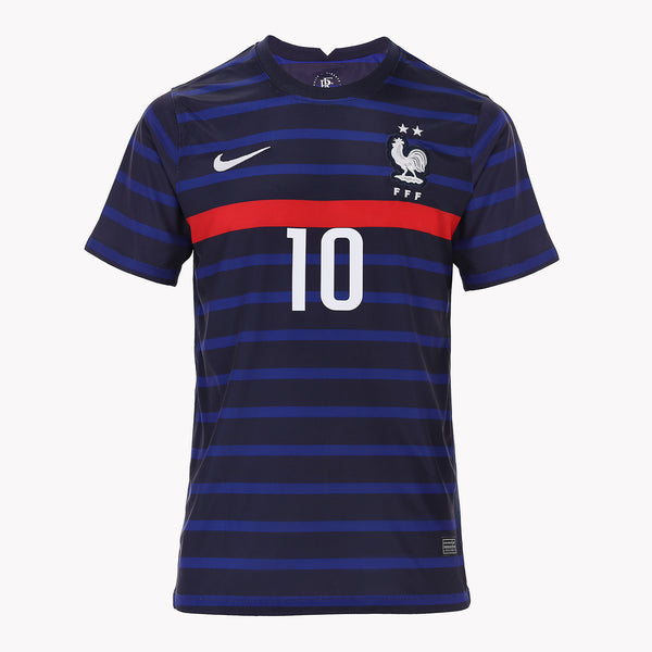 Front view of Mbappe's France Edition shirt, displayed in premium condition.