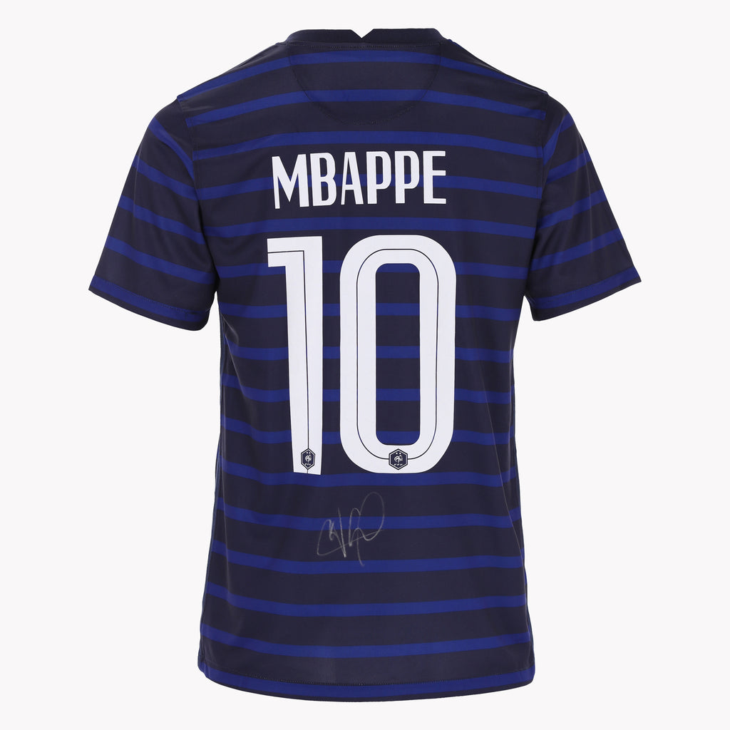 Back view of Mbappe's France Edition shirt, displayed in premium condition.