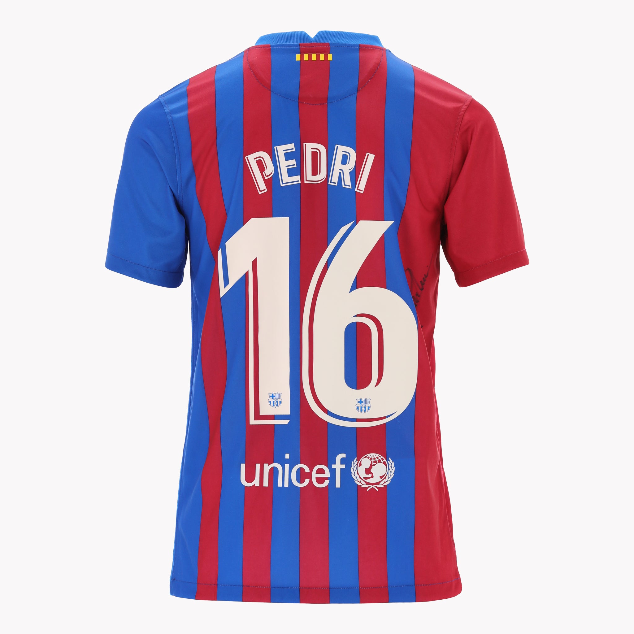 FC Barcelona PEDRI 16番シャツ Mサイズ Barcelona Home Match Jersey Shirt 2021/22 Nike Pedri #16 S-M