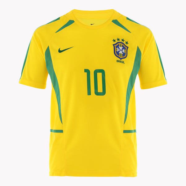 Front view of Ronaldinho's Brazil Edition shirt, displayed in premium condition.
