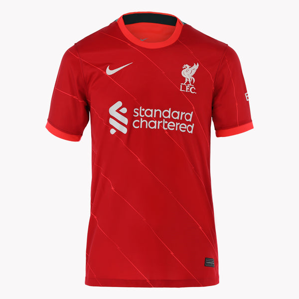 Front view of Mo Salah's Liverpool Edition shirt, displayed in premium condition.